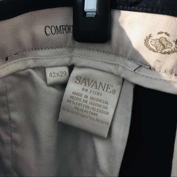 Navy Blue Dress Pants Slacks Comfort Plus 42x29 - Picture 3 of 3